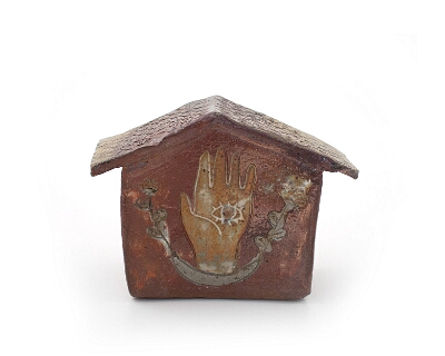 Talisman for Findig Home - 2019 - Glaze on Ceramic- 4h x 5w x 2d