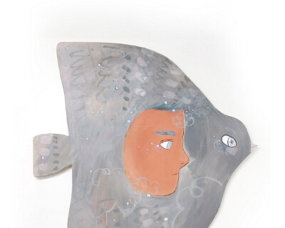 Tus Lagrimas Son Granizo - 2021 - Mixed Media on Wood Panel - 36h x 32w